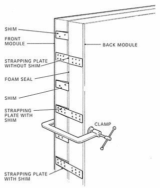 Sites where the home must be sealed against air infiltration